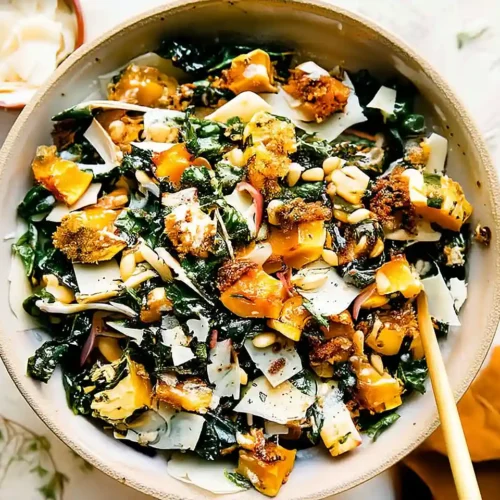 Autumn Caesar Salad with Delicata Squash Croutons