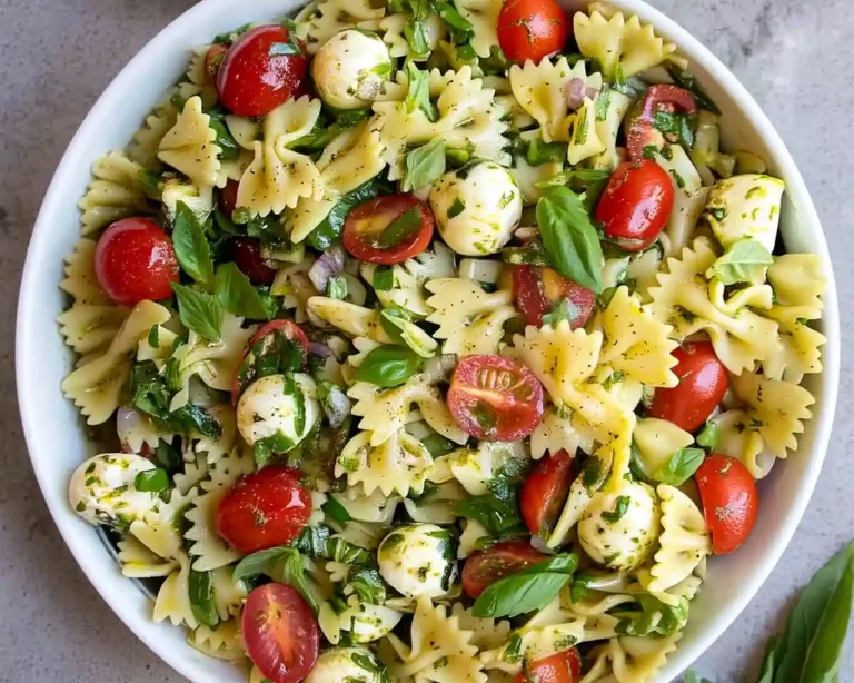 Bow Tie Pasta Salad with Pesto