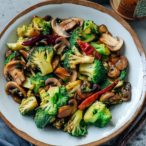 Broccoli and Mushroom Stir Fry