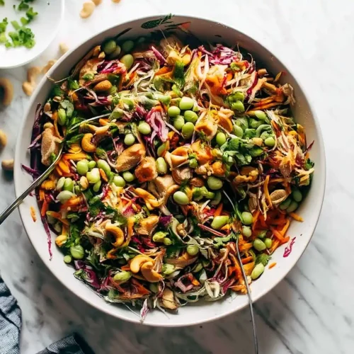 Cashew Crunch Salad with Sesame Dressing