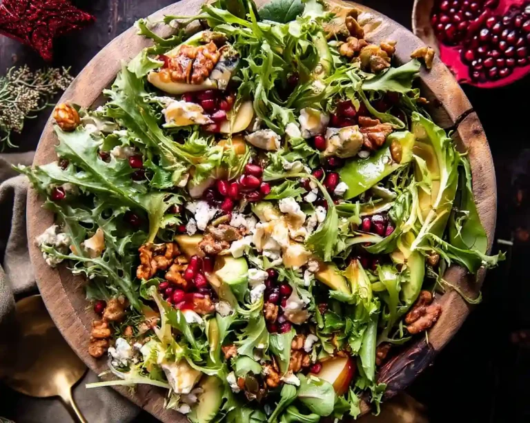 Christmas Salad with Honey Mustard Dressing
