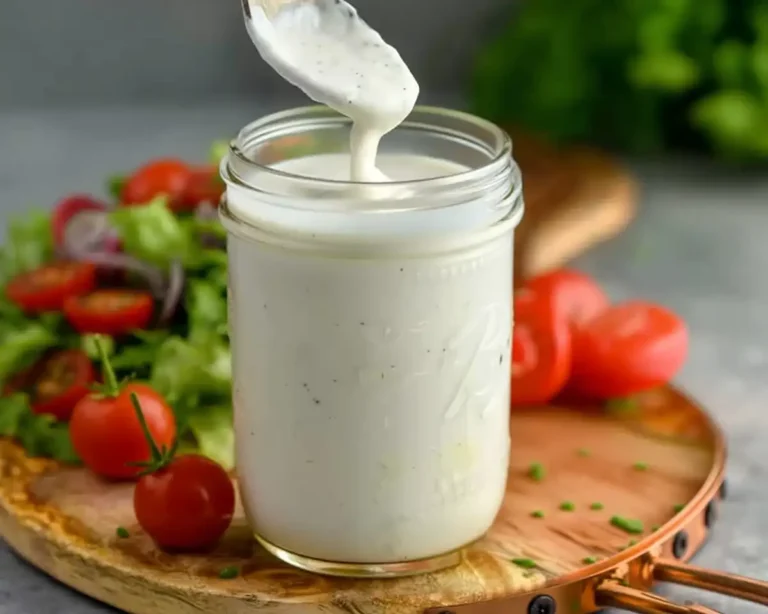 Creamy Garlic Salad Dressing Recipe