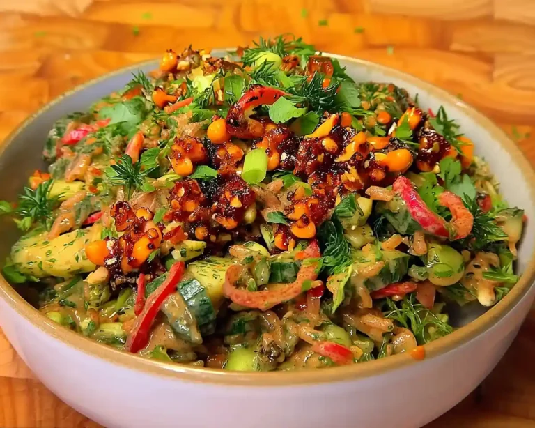 Crispy Rice Salad with Peanut-Chili Dressing