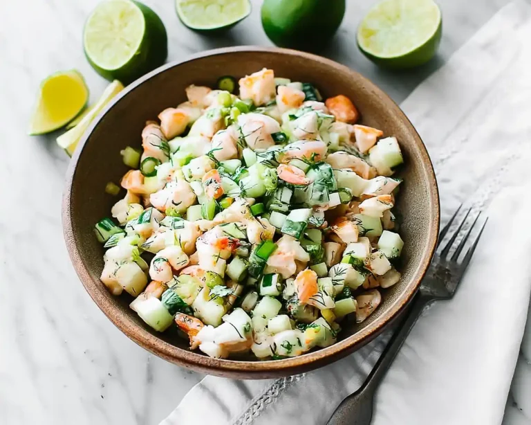 Fresh and Zesty Cucumber Shrimp Salad