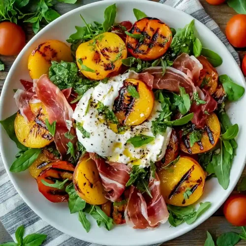 Grilled Nectarine Burrata Prosciutto Salad 2 Grilled Nectarine Burrata Prosciutto Salad