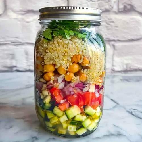 High-Protein Chickpea Quinoa Salad