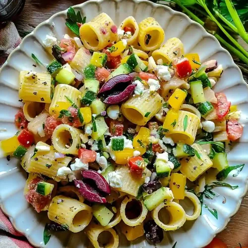 Horiatiki (Village) Pasta Salad