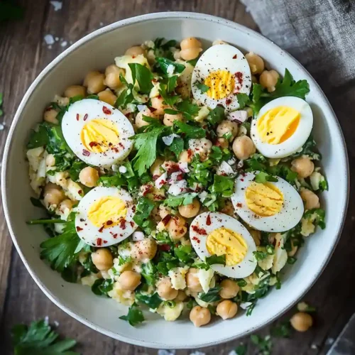 Mediterranean Chickpea Egg Salad