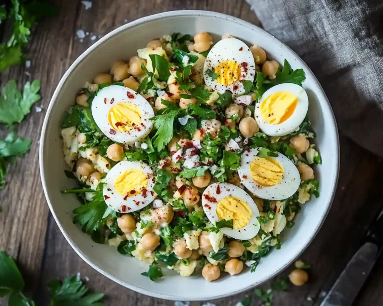 Mediterranean Chickpea Egg Salad
