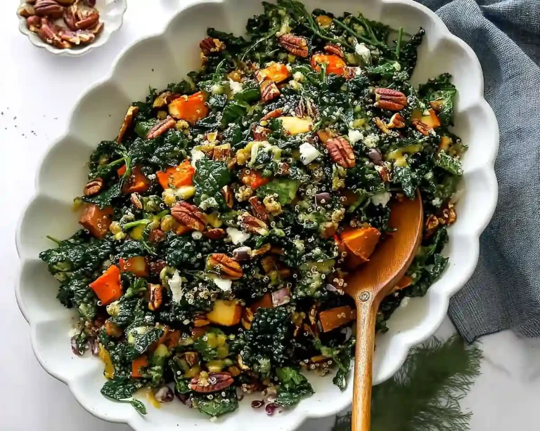 Roasted Sweet Potato Kale and Quinoa Salad