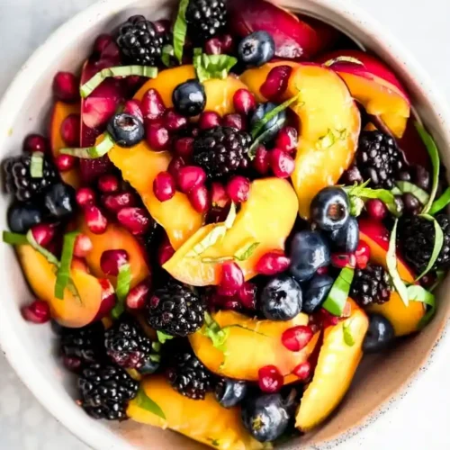 Summer Peach Fruit Salad
