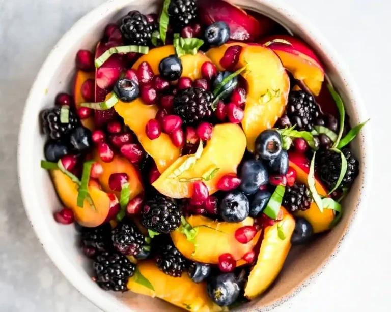 Summer Peach Fruit Salad