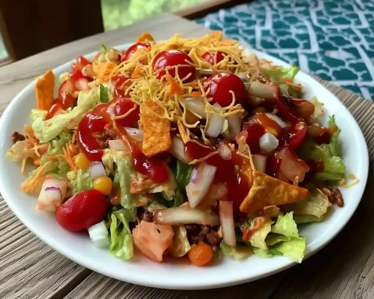 Taco Salad Recipe with Catalina Dressing
