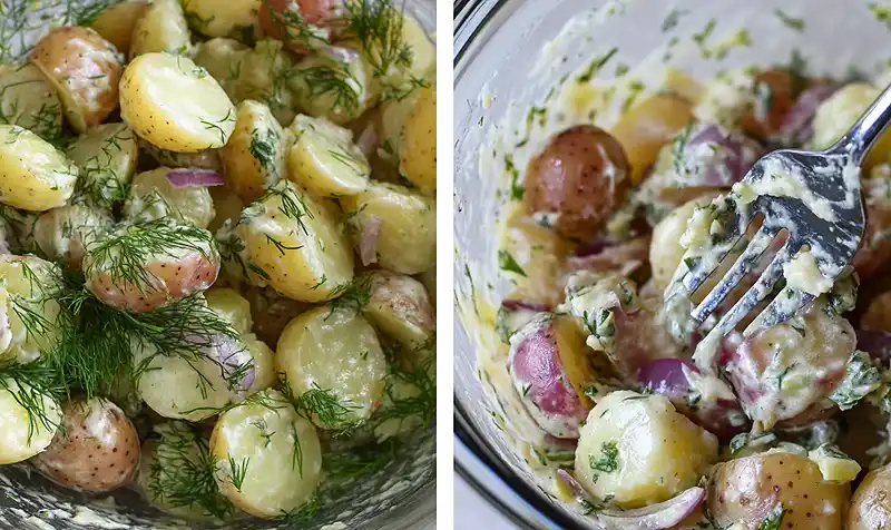 Classic French-Style Potato Salad 3 1950s Salads