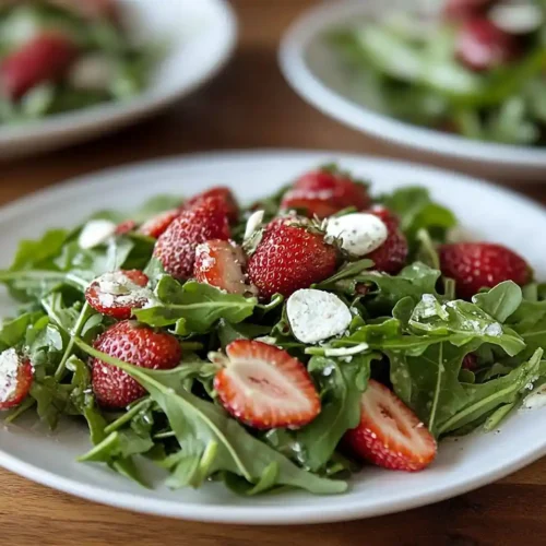 Baby Arugula and Strawberry Salad