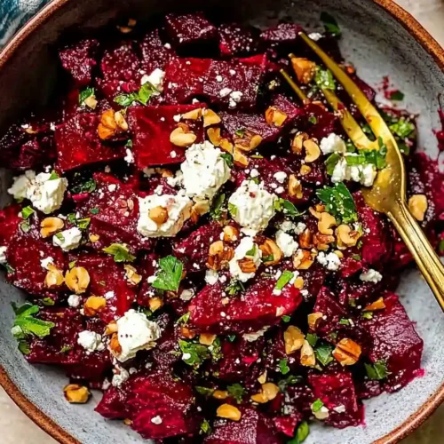 Beetroot Salad with Feta and Walnuts