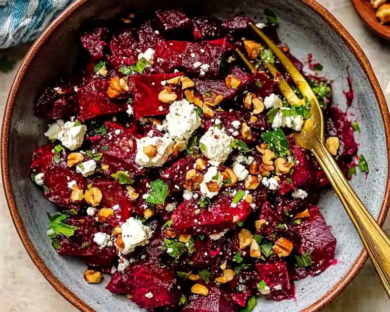 Beetroot Salad with Feta and Walnuts