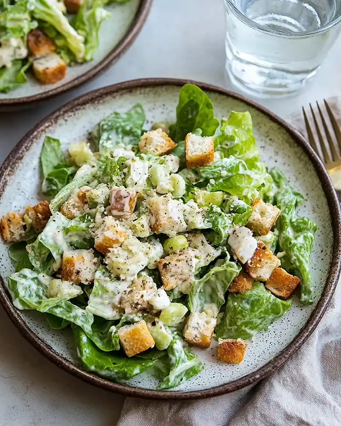 Caesar Salad With Romaine Lettuce