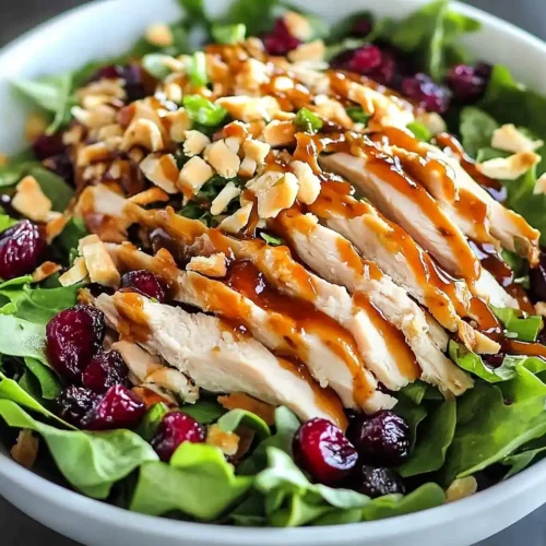 Chicken Cranberry Salad with Asian Flavors
