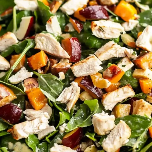 Chopped Fall Harvest Salad with Chicken