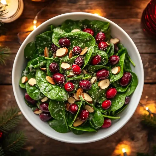 Christmas Cranberry Spinach Salad 5 Christmas Cranberry Spinach Salad