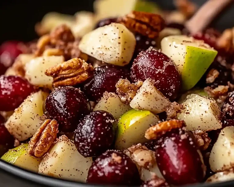 Cinnamon Apple Grape Salad