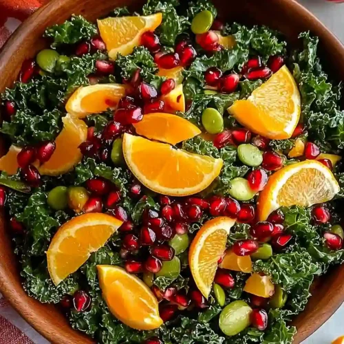 Citrus Pomegranate Kale Salad