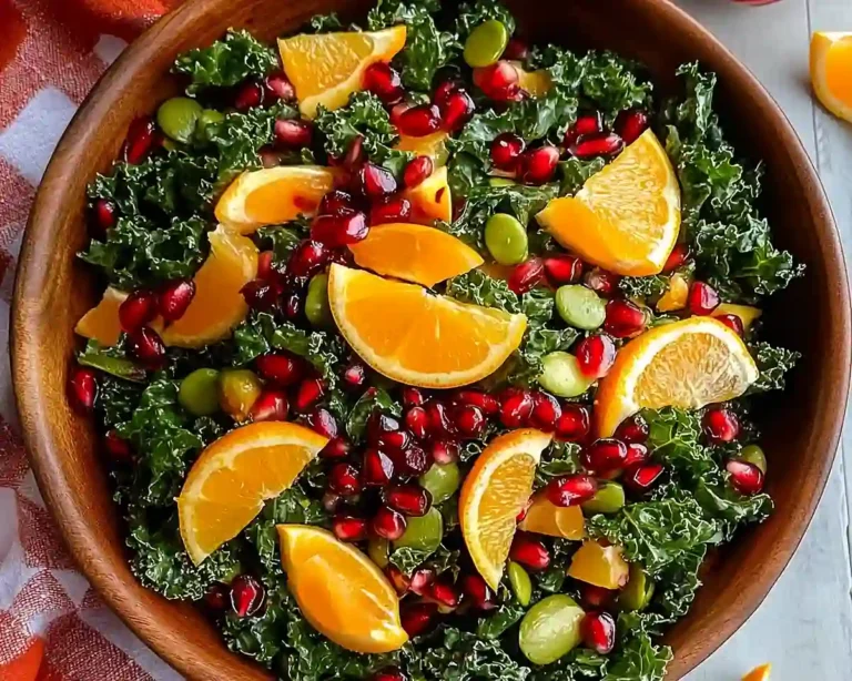 Citrus Pomegranate Kale Salad