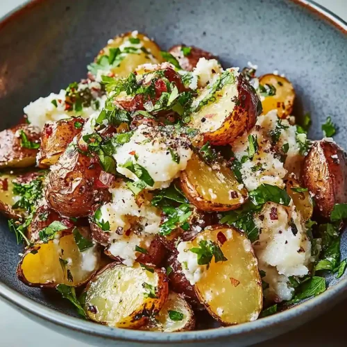 Crispy Smashed Potato Salad