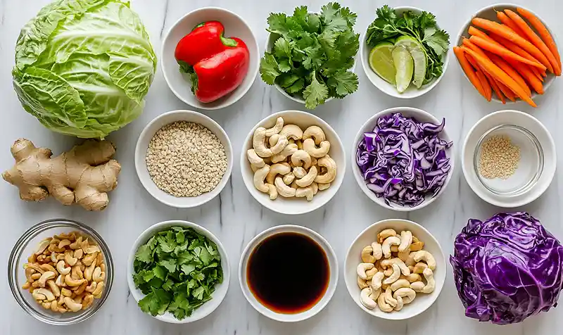 Asian Crunch Salad with Ginger Dressing 2 Crunchy Asian Salad