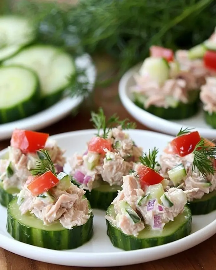 Cucumber Tuna Bites