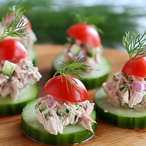 Cucumber Tuna Salad Bites