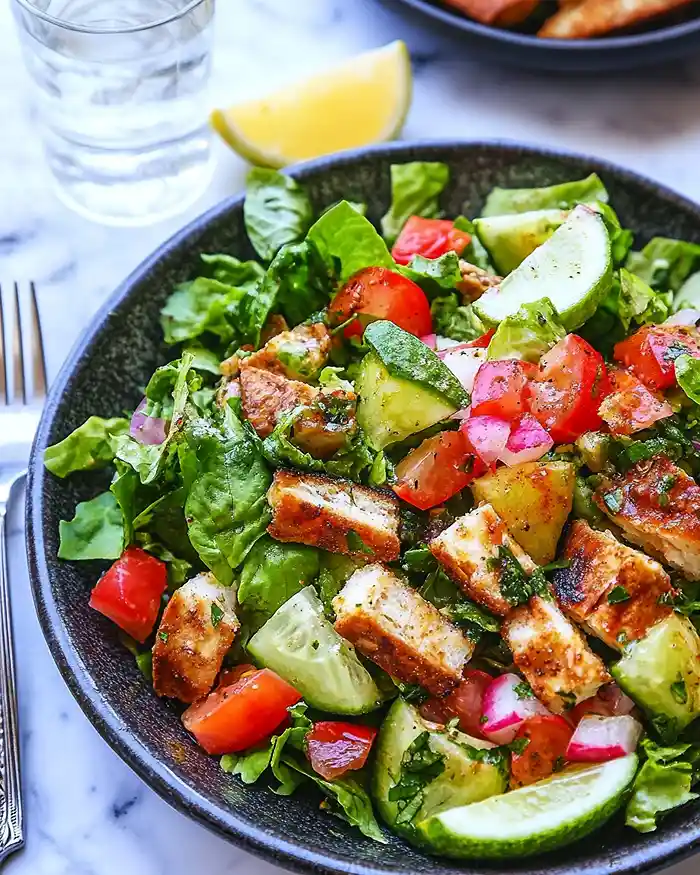Fattoush Salad With Chicken