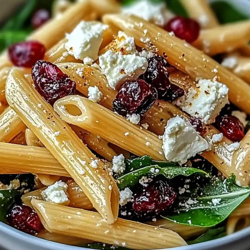 Feta & Cranberry Penne Salad