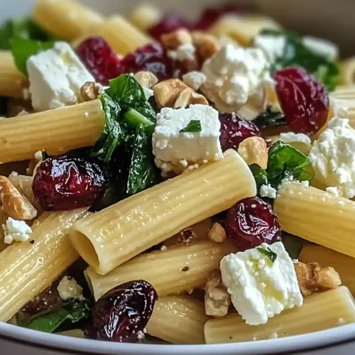 Feta and Cranberry Rigatoni Salad 5 Feta and Cranberry Rigatoni Salad