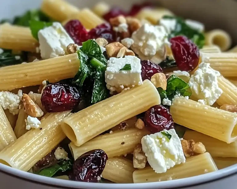 Feta and Cranberry Rigatoni Salad