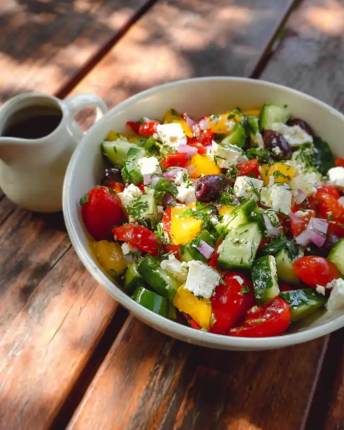 Greek Salad Recipe No Oil