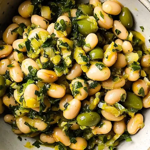 Green Olive Bean Salad