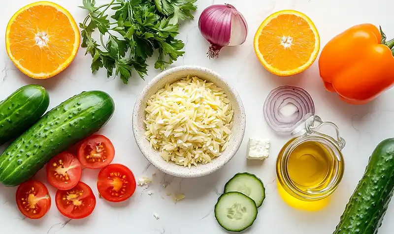 Orzo Pasta Salad Recipe 2 Healthy Orzo Pasta Salad