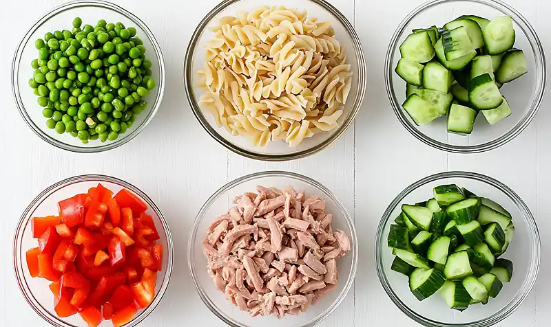 Tuna Pasta Salad with Peas (Serve Cold) 2 Healthy Tuna Noodle Salad