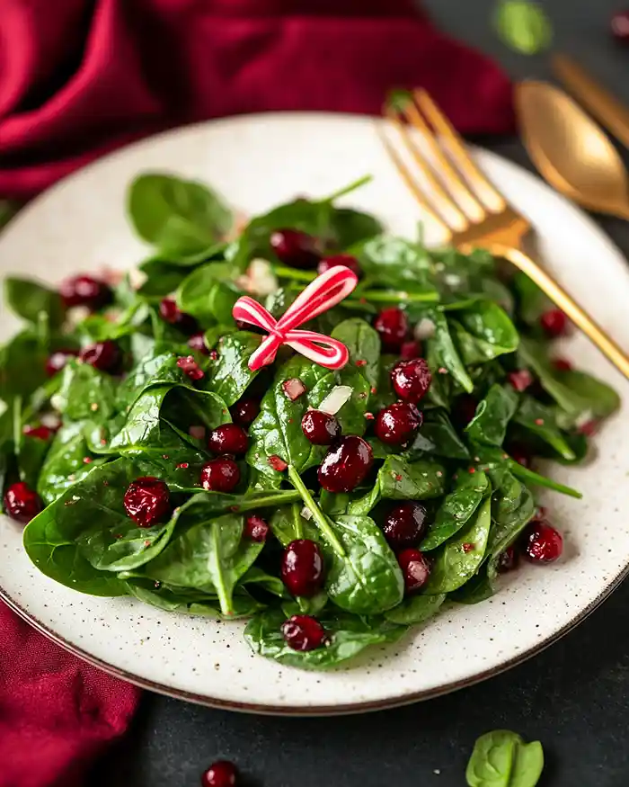 Christmas Cranberry Spinach Salad 4 Holiday Salads