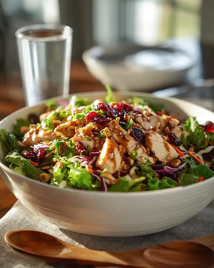 Homemade Asian Chicken Cranberry Salad