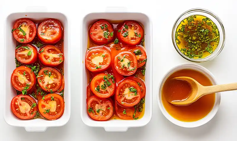 Marinated Tomatoes Salad