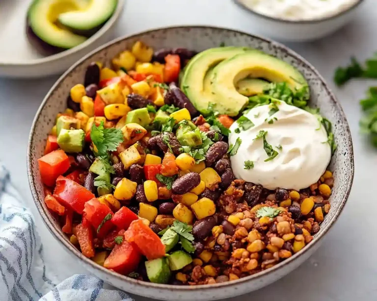 Mexican Buddha Bowl with Fajita Veg