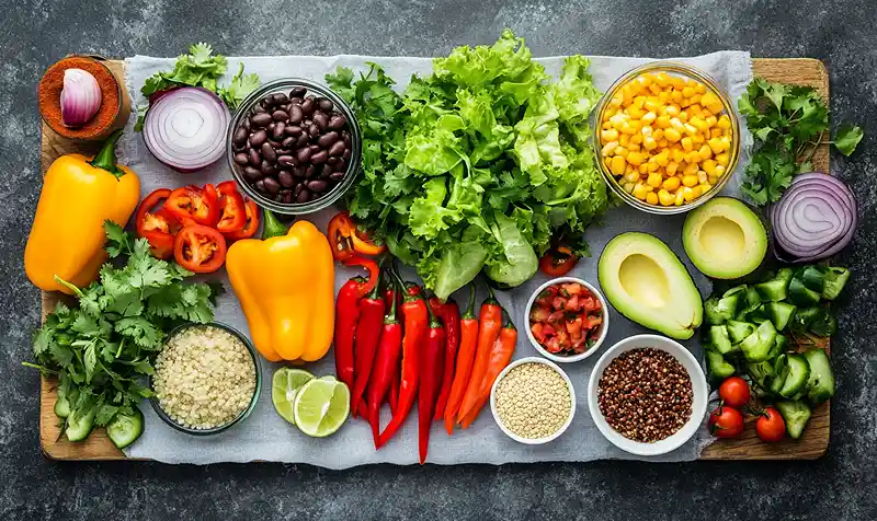 Mexican Buddha Bowl with Fajita Veg 2 Mexican Veggie Bowl