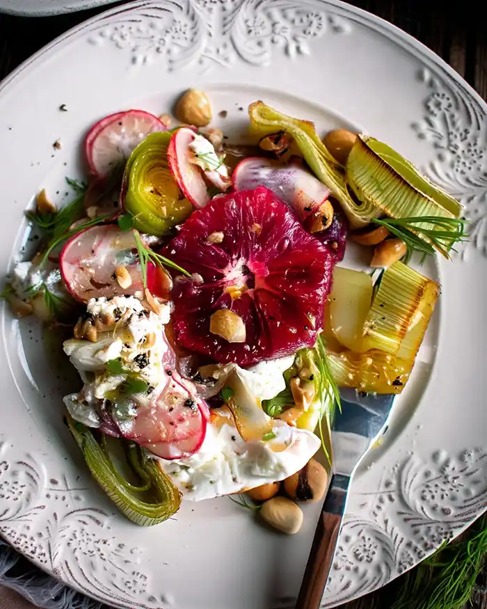 Roasted Leek & Blood Orange Salad 4 Ottolenghi Cucumber Salad