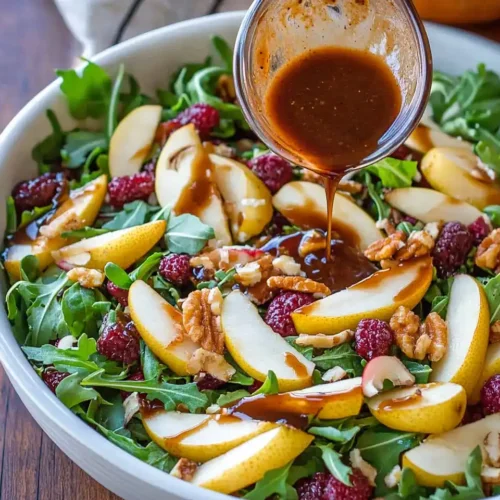 Pear Salad with Balsamic Vinaigrette 5 Pear Salad with Balsamic Vinaigrette