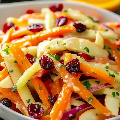 Refreshing Apple Cranberry Carrot Salad