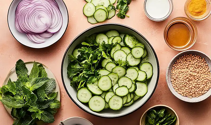 Refreshing Salad With Mint