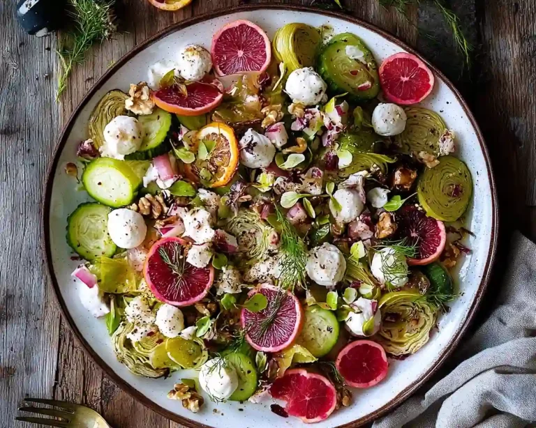 Roasted Leek & Blood Orange Salad